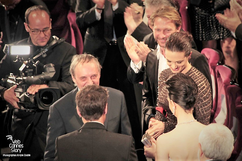 Dario Argento, Asia Argento, Thomas Kretschmann et Marta Gastini, lors de la projection du film "Dario Argento Dracula" de Dario Argento  - Festival de Cannes 2012 - Photo  © Anik Couble