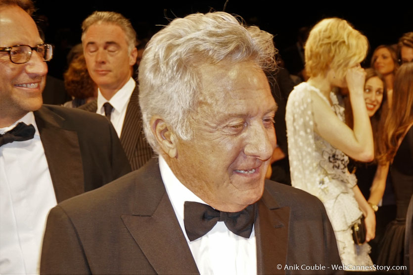 Dustin Hoffman, lors de la projection du film The Meyerowitz Stories, de Noah Baumbach - Festival de Cannes 2017 - Photo © Anik Couble