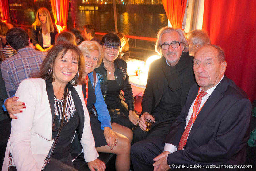 Agréable soirée à La Plateforme en compagnie de Max Lefrancq-Lumière et son épouse Michèle ainsi que Robert Barnouin et son épouse Monique - Festival Lumière 2016 - Lyon - Photo © Anik Couble