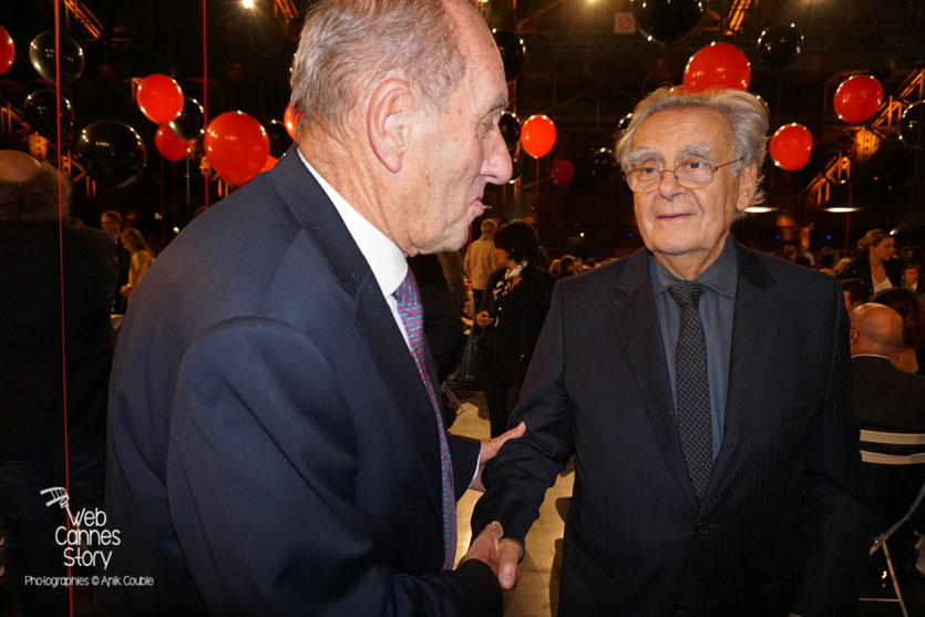 Max Lefrancq-Lumière, petit-fils de Louis Lumière, en conversation avec Bernard Pivot - Lyon - Ouverture du Festival Lumière 2015 - Photo © Anik COUBLE