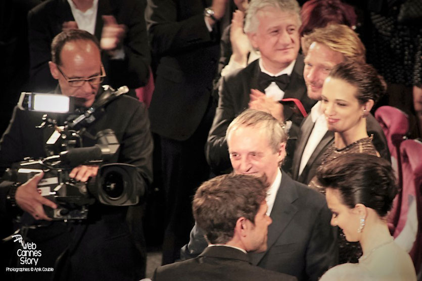 Dario Argento, Asia Argento et Marta Gastini, lors de la projection du film "Dario Argento Dracula" de Dario Argento  - Festival de Cannes 2012 - Photo  © Anik Couble