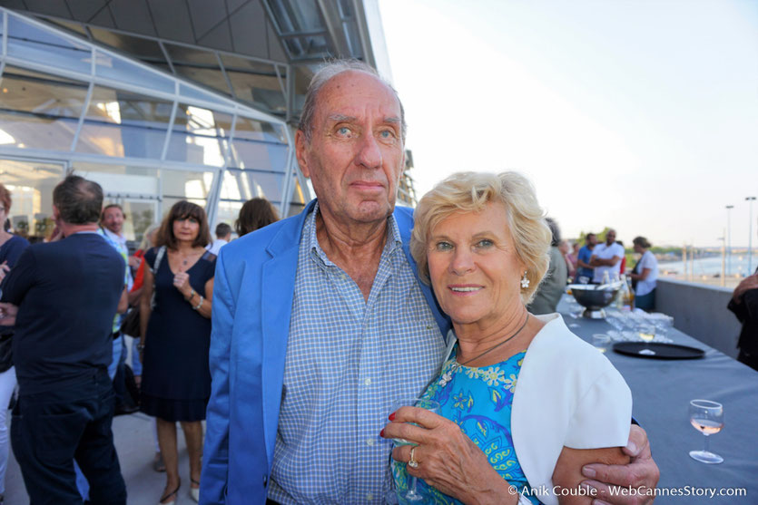 Max Lefrancq-Lumière, petit-fils de Louis Lumière, en compagnie de son épouse Michèle, lors du vernissage de l'exposition Lumière ! Le cinéma inventé - Musée des  Confluences - Lyon - juin 2017 - Photo © Anik Couble