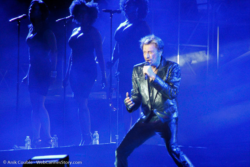 Concert de Johnny Hallyday au stade de Gerland  à Lyon - Juin 2012 © Anik Couble