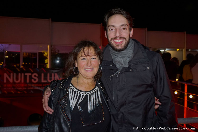 En compagnie de mon neveu Gabriel, lors d’une très festive soirée à La Plateforme - Nuits Lumière - Festival Lumière 2016 - Lyon - Photo © Anik Couble