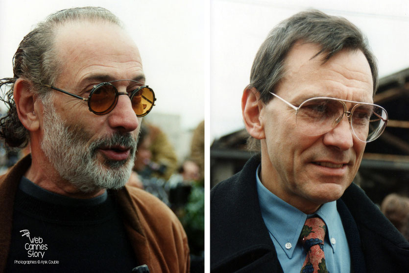 Jerry Schatzberg (USA) et Andreï Konchalovsky (ex URSS)  - Centenaire du Cinéma - Institut Lumière - Lyon - 19 mars 1995 - Photo © Anik COUBLE