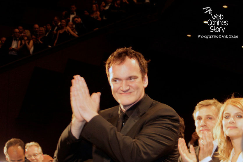 Quentin Tarantino, lors de la projection du film "Inglorious Basterds" - Festival de Cannes - 2009 - Photo © Anik COUBLE