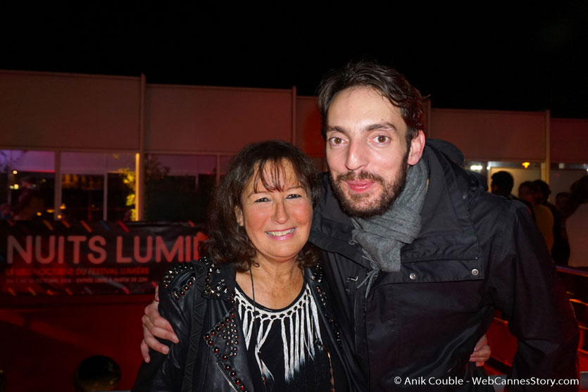 En compagnie de mon neveu Gabriel, lors d’une très festive soirée à La Plateforme - Nuits Lumière - Festival Lumière 2016 - Lyon - Photo © Anik Couble