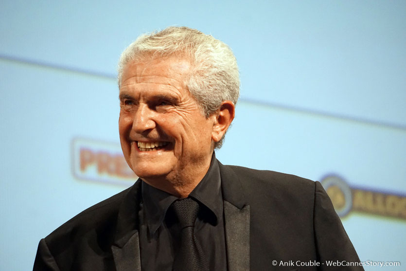 Claude Lelouch, sur scène, lors de l’hommage qui lui été rendu par le Festival Lumière 2018 - Lyon - Photo © Anik Couble