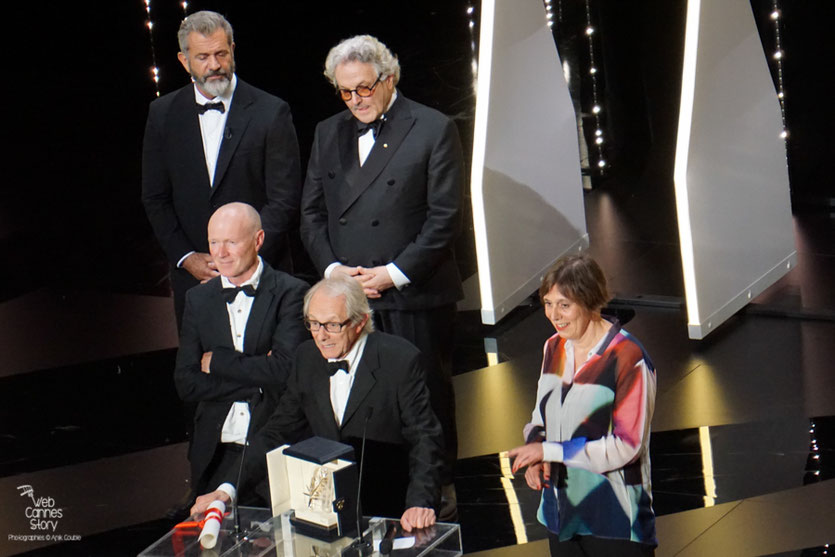 Ken Loach remporte  sa 2ème Palme d'or pour "Moi, Daniel Blake" - Festival de Cannes 2016 - Photo © Anik Couble