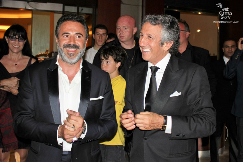 José Garcia et Richard Anconina en promo du film  "La verité si je mens 3 " de Thomas Gilou, à l'Hôtel Martinez - Festival de Cannes 2011 - Photo  © Anik Couble