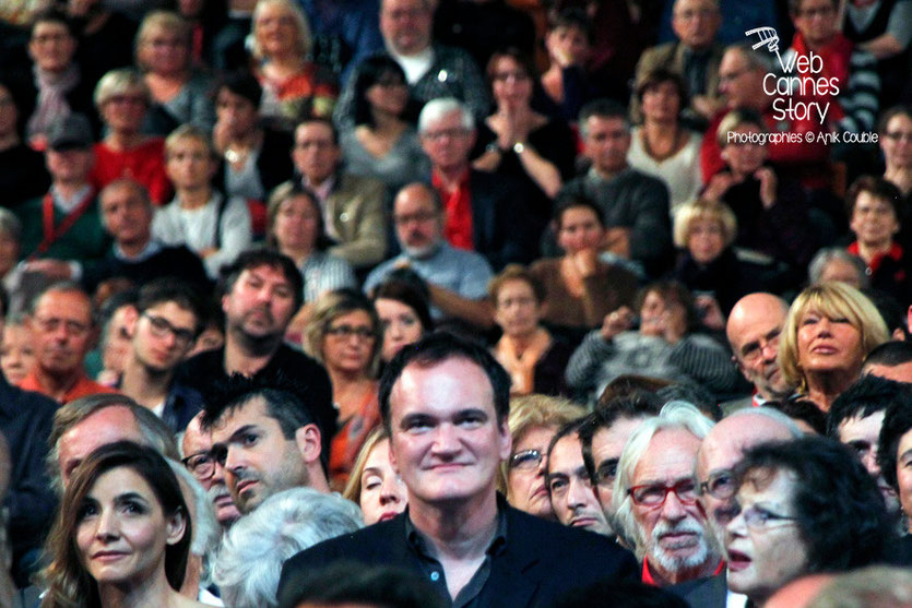 Clotilde Courau, Quentin Tarantino et Claudia Cardinale - Festival Lumière - Lyon - Oct 2013 - Photo © Anik COUBLE