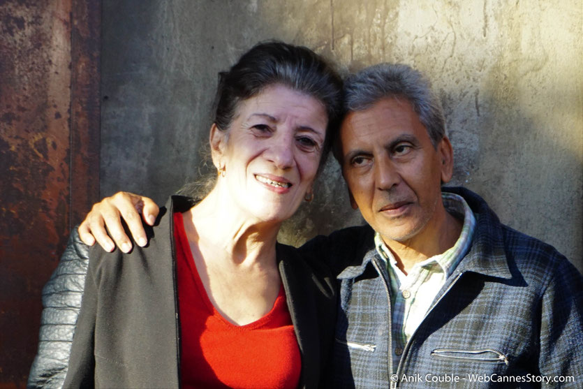 Biyouna, la très populaire actrice algérienne, en compagnie du réalisateur franco-algérien, Rachid  Bouchareb, lors du Festival  Lumière 2018 - Lyon - Photo © Anik Couble