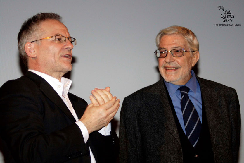 Ettore Scola  et Thierry Frémaux - Institut Lumière - Lyon - 29 avril 2009 - Photo © Anik Couble 