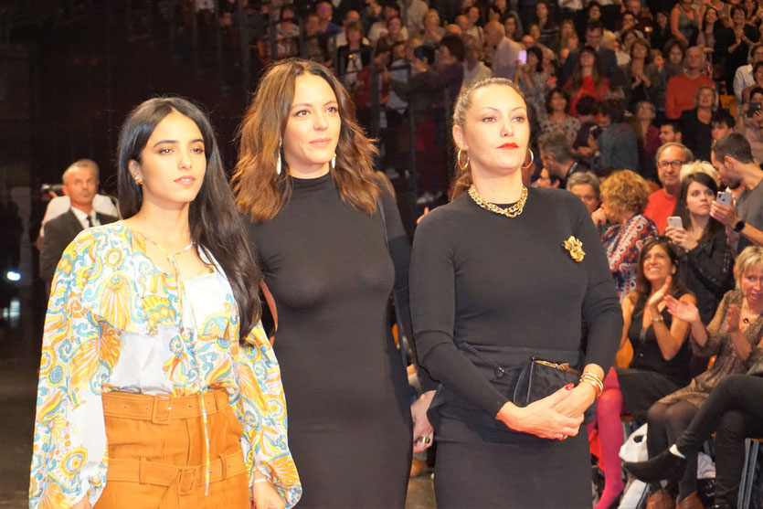 Guillermo del Toro et sa compagne Kim Morgan, sur le tapis rouge, lors de la cérémonie d'ouverture du Festival Lumière 2018 - Lyon - Photo © Anik Couble