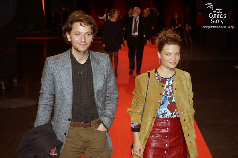 Raphaël et sa compagne Mélanie Thierry, lors de la cérémonie d'ouverture du Festival Lumière 2015 - Lyon - Photo © Anik COUBLE  