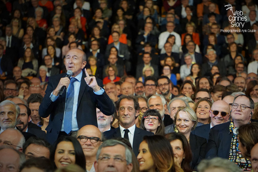 Gérard Collomb, lors de la cérémonie d'ouverture du Festival Lumière 2015 - Lyon - Photo © Anik COUBLE