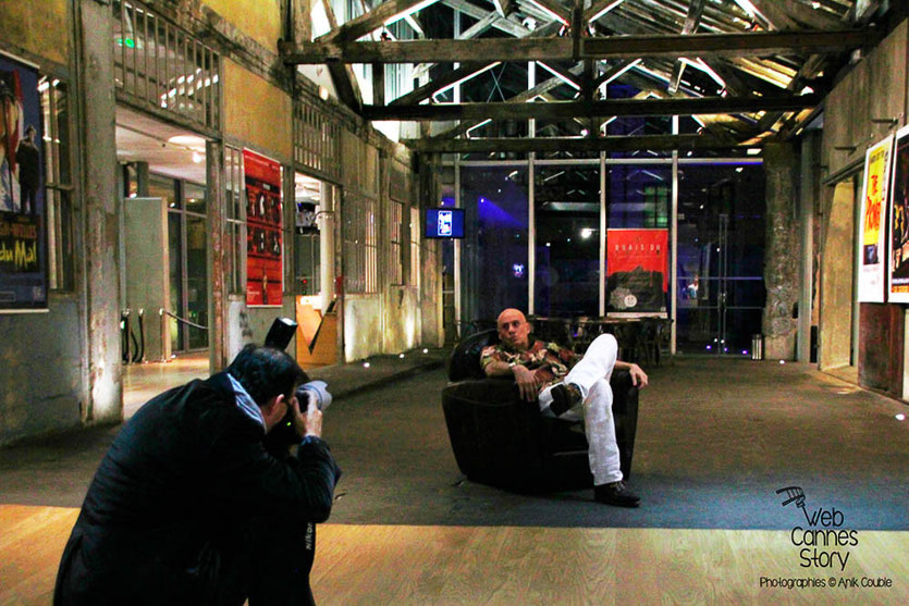 James Ellroy, devant l'objectif de Jean-Luc Mège - Quais du Polar 2014 - Institut Lumière - Lyon - Photo © Anik COUBLE 