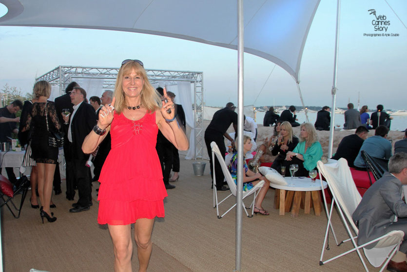 Patricia Vermare, (Discotèque L'imprévu à Lyon) de passage à  la Terrazza Martini à Cannes - Festival de Cannes 2012 - Photo  © Anik Couble