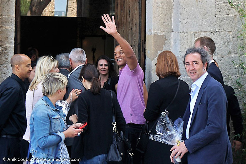 Le prince de la Croisette, Will Smith et Paolo Sorrentino, membres du Jury, lors de l’aïoli, le traditionnel déjeuner de presse, offert par le Maire de Cannes - Festival de Cannes 2017 - Photo © Anik Couble