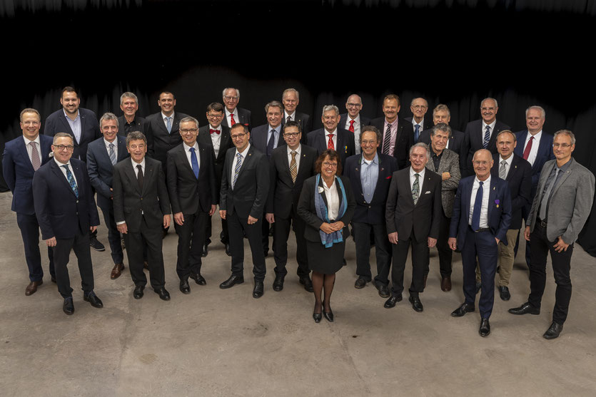 Unsere Clubmitglieder anlässlich des 60-jährigen Jubiläums am 16. Januar 2019 mit District Governor Birgit Bea (Mitte)