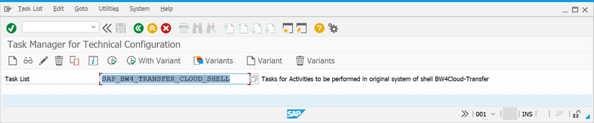 SAP BW transaction stc01