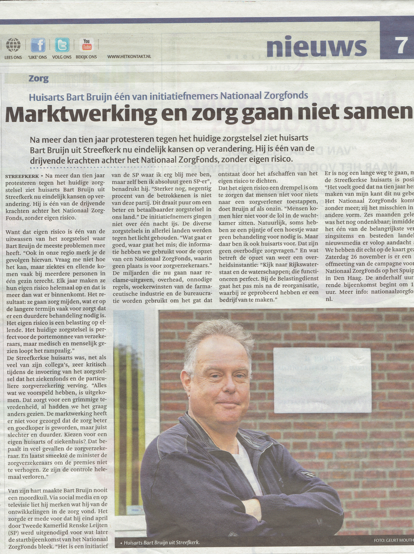 Artikel verschenen in de Klaroen op 9 november 2016