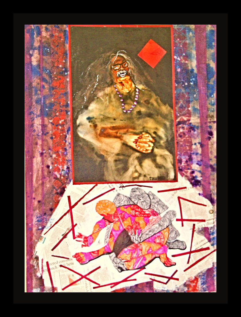 Title: GLORY DAYS. 30x22 ins. Medium: watercolour, pen & ink
