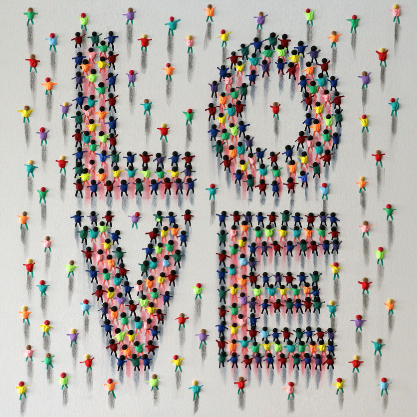 Love - 80 x 80 cm