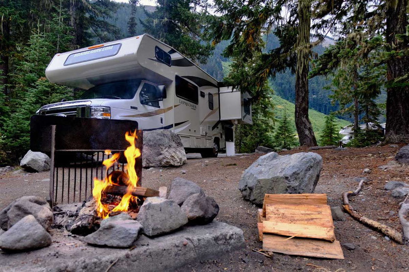 RV Camping, White River Campground, Mt. Rainer Nationalpark