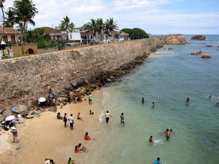 Galle city beach Sri Lanka 
