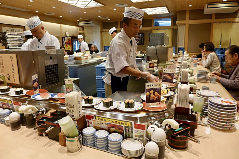 Kyoto Station Bahnhof beste Restaurants Sushi no Musashi
