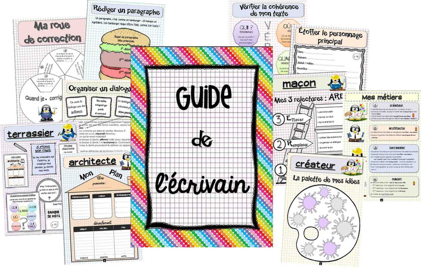 Page De Garde Cahier De Production écrite Et écrivain PRODUCTION D'ECRIT - laclasse2delphine