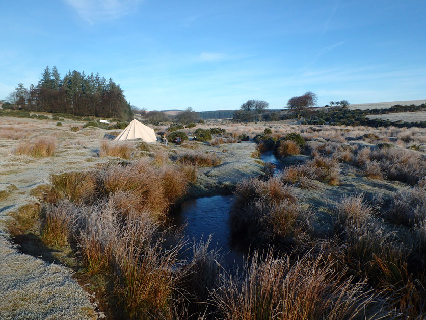 Frost over Dartmoor, Devon, England