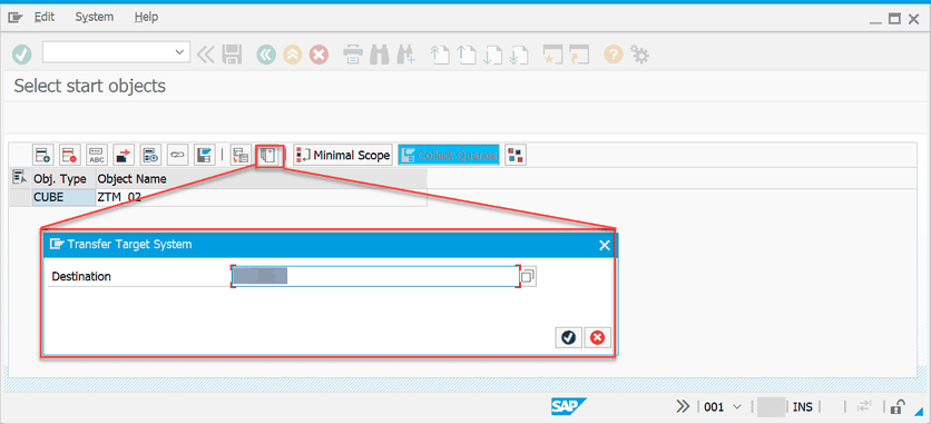 SAP BW Define transfer system