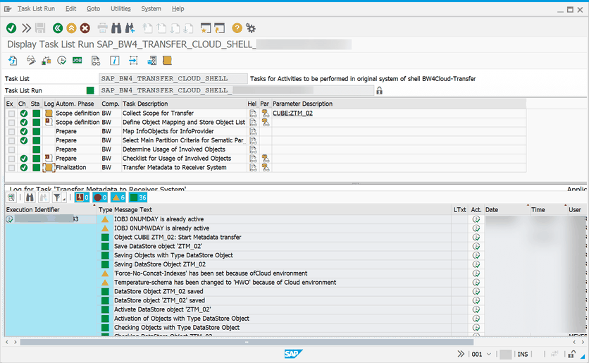 SAP BW Conversion complete