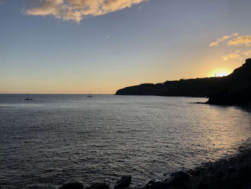 Sunset at Playa Medio - La Gomera