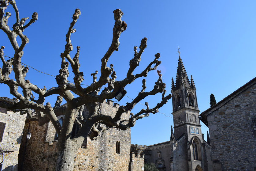 Aigueze village, France