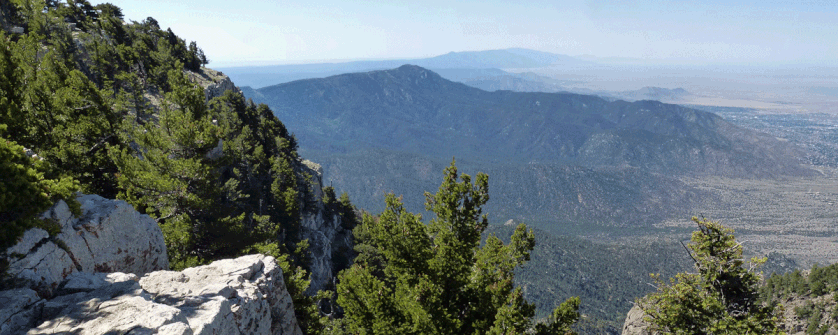 Sandia Crest, South Sandia Peak, Sandia Mountains, Manzano Mountains, Cibola National Forest near Albuquerque, New Mexico