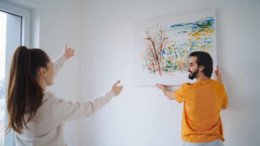 Les cimaises murales