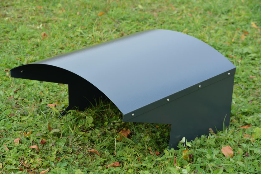 Mähroboter Garage mit Runddach für Rasenroboter - metallmoebel24