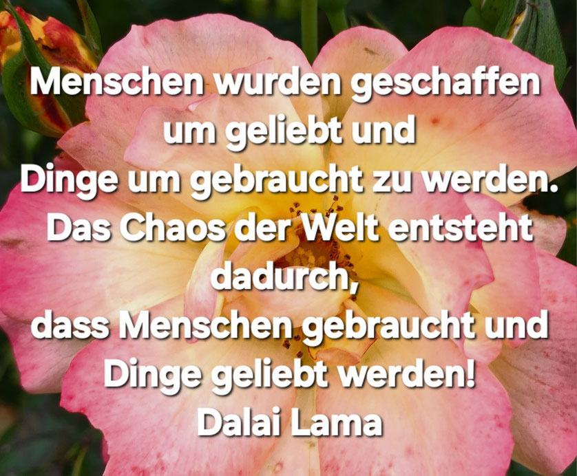 WICHTIG IST ES, DAS CHAOS ZU ERKENNEN OHNE SICH VON IHM VEREINNAHMEN ZU LASSEN!