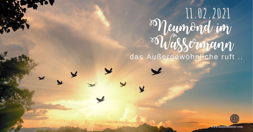 Neumond im Wassermann am 11.02.2021 Daniela Hutter schreibt über ZeitQualität, Tagesenergie und weibliche Spiritualität