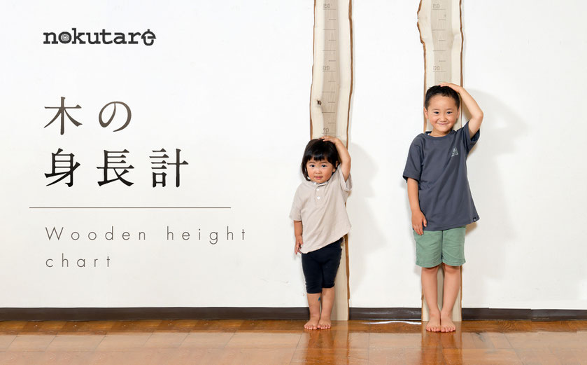 木の身長計 - 飛騨新伝統工芸 ノクターレ