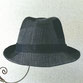 紳士帽子パッチワークツマミ前｜熊本県人吉市・のうらや帽子店