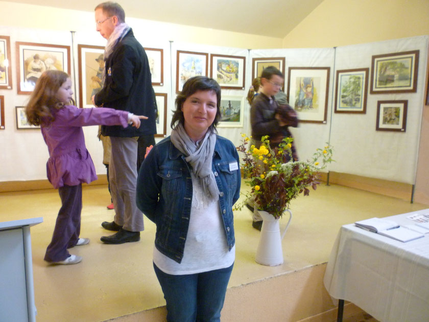 pendant l'exposition