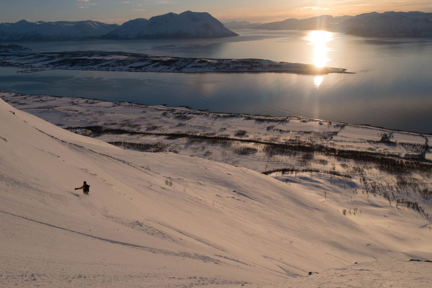 Sunset run from Rundfjellet