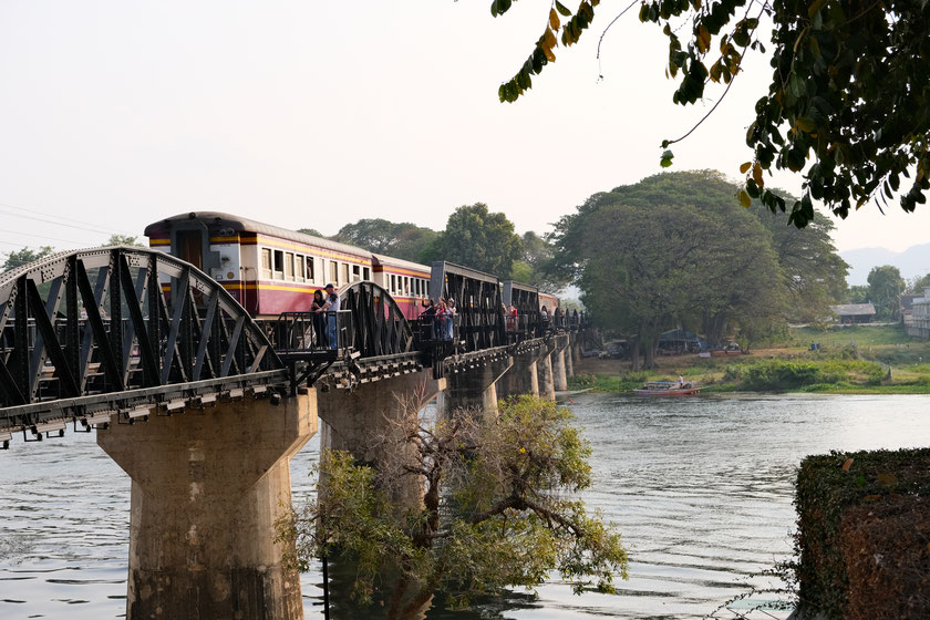 Pont de la rivière Kwaï, province de Kanchanaburi, Thaïlande