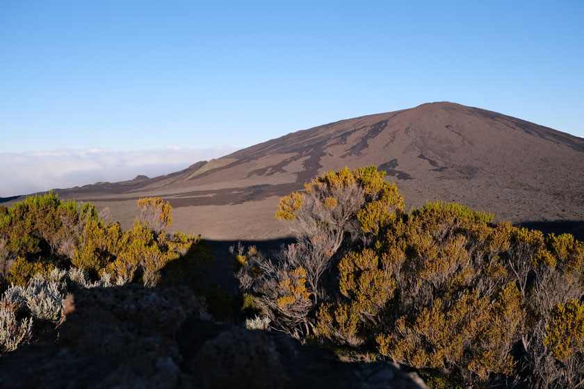 Piton de la Fournaise vu depuis le Pas de Bellecombe, La Réunion