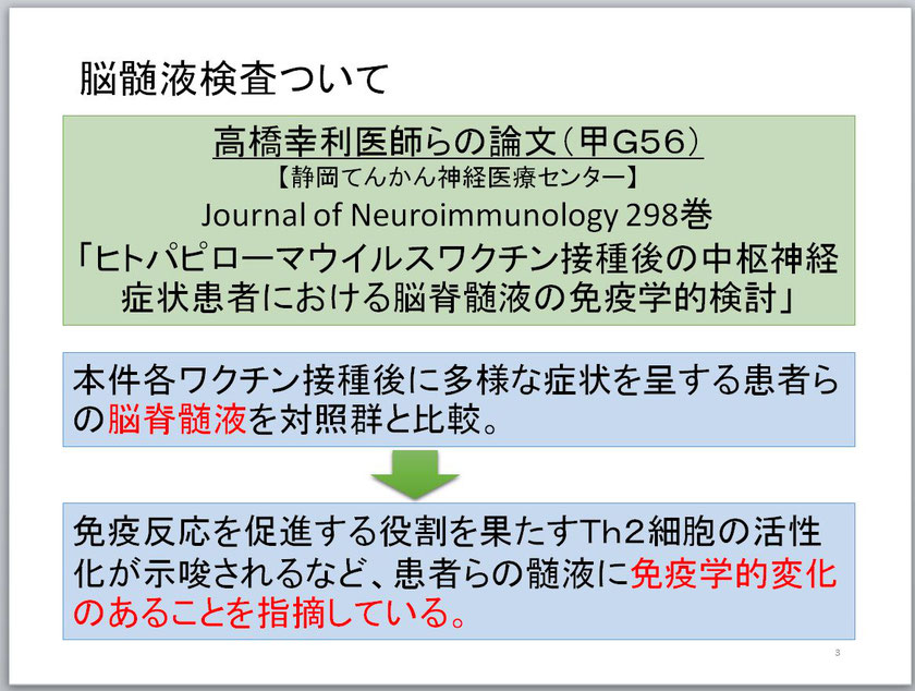 裁判官に交付したスライドより