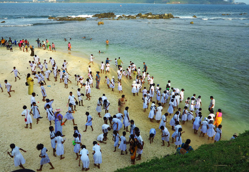 Badestrand im Galle Fort